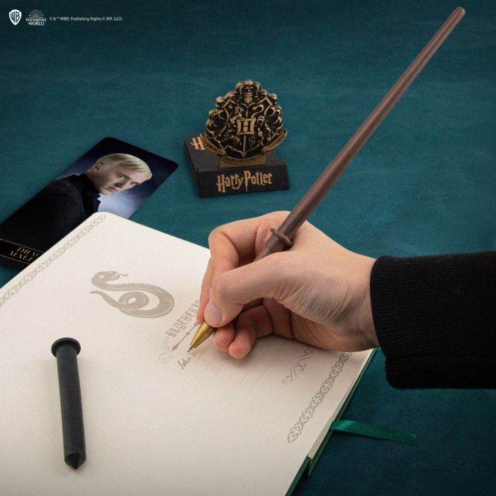 Draco Malfoy Wand Pen and Display / Toverstok pen met houder - Harry Potter