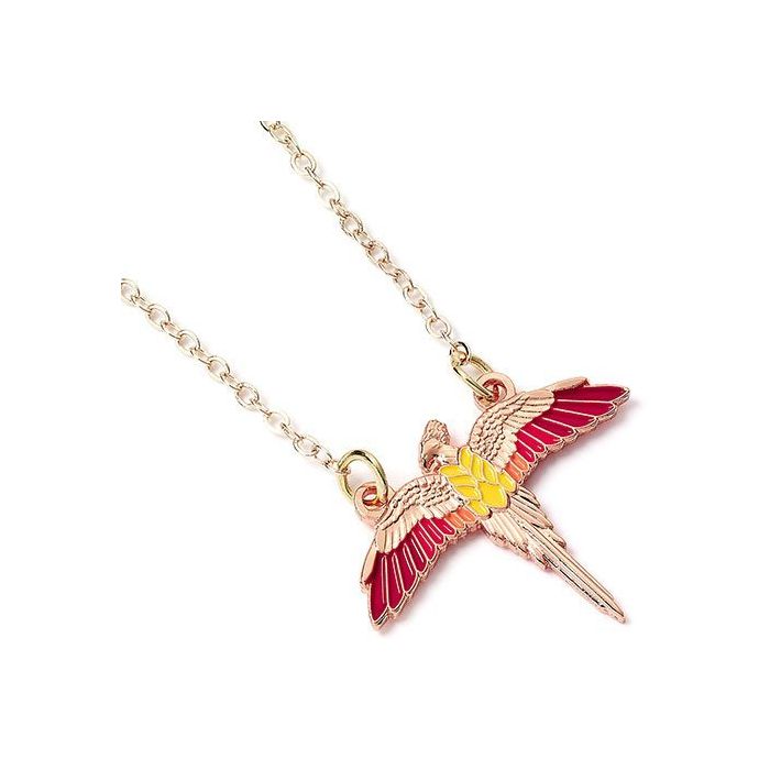 Harry Potter: Rose Gold Plated Fawkes Ketting