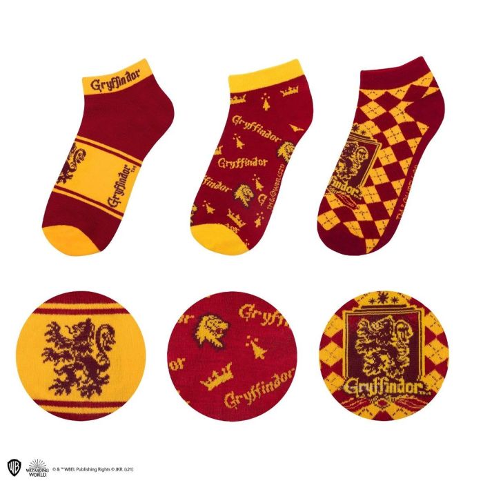 Gryffindor / Griffoendor enkelsokken set - Harry Potter