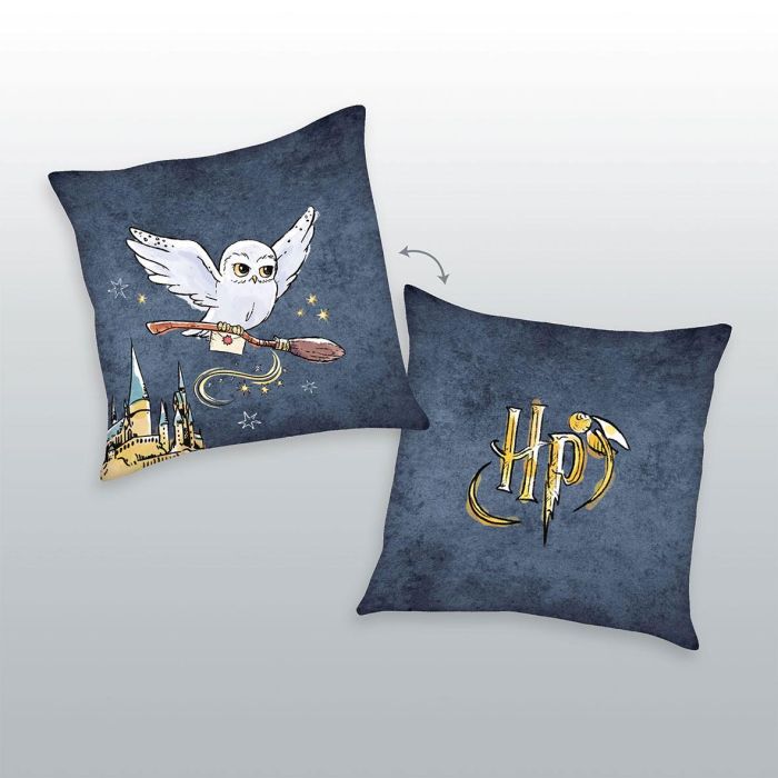 Hedwig & Logo Kussen - Harry Potter