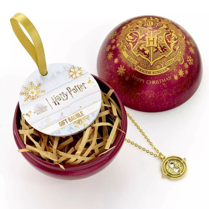Hogwarts Christmas Bauble with Time Turner - Harry Potter
