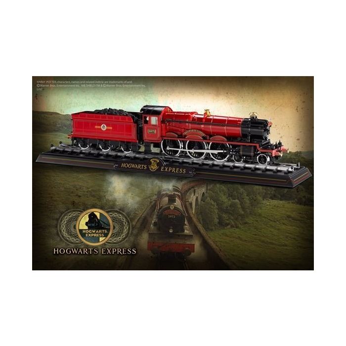 The Noble Collection Hogwarts Express Die Cast Train Model and Base NerdUP Collectibles