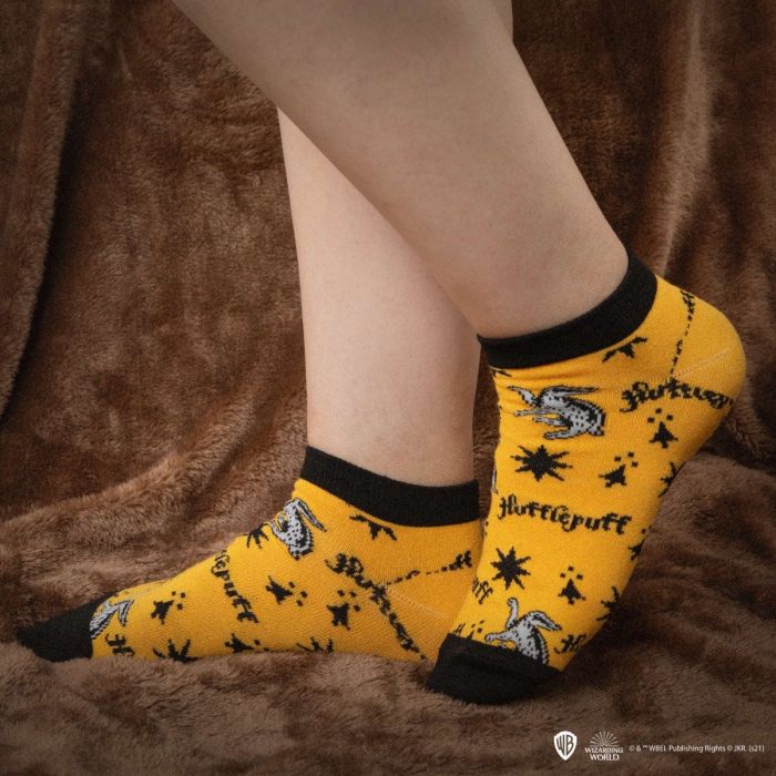 Hufflepuff / Huffelpuf enkelsokken set - Harry Potter