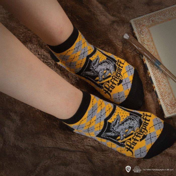 Hufflepuff / Huffelpuf enkelsokken set - Harry Potter