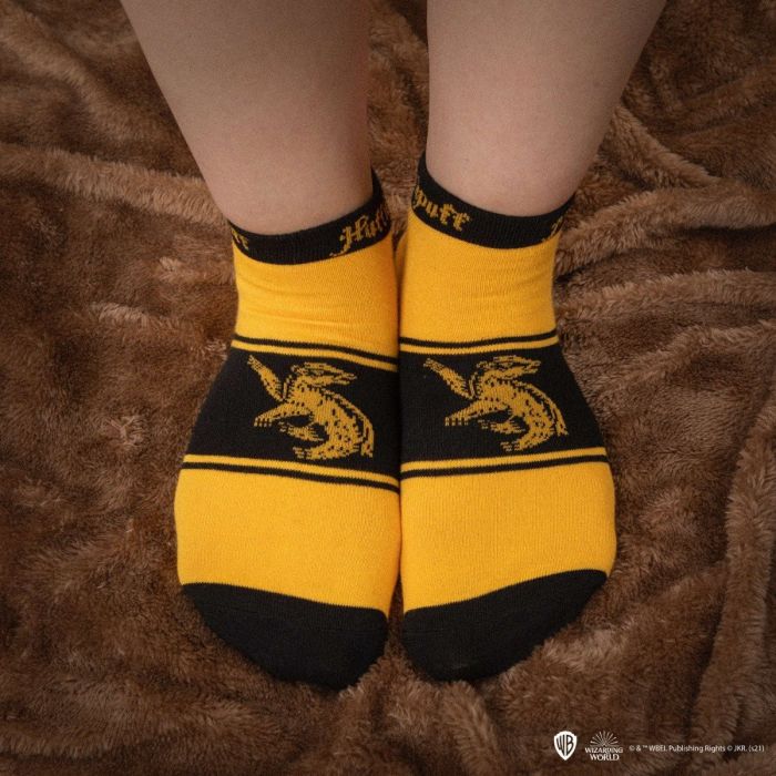 Hufflepuff / Huffelpuf enkelsokken set - Harry Potter