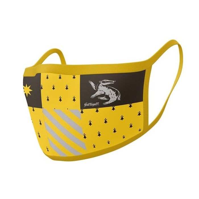 Hufflepuff Face Mask Cover / Huffelpuf Mondkapje 2-pack - Harry Potter