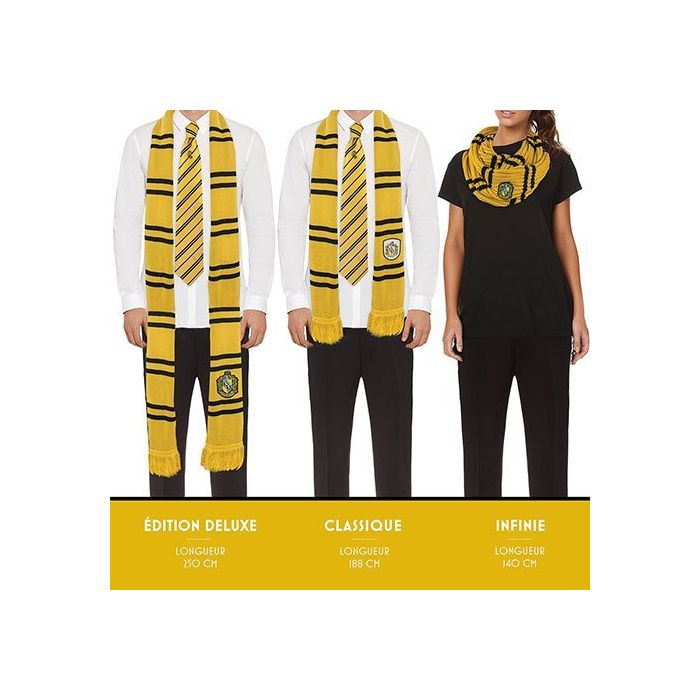 Hufflepuff / Huffelpuf Sjaal Deluxe - Harry Potter