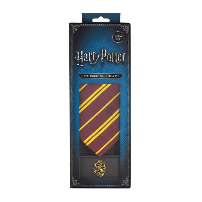 Harry Potter - Gryffindor Tie Deluxe Edition with Pin