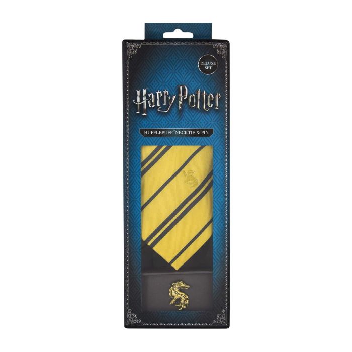 Harry Potter - Hufflepuff Tie Deluxe Edition with Pin
