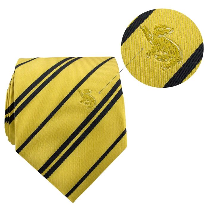 Harry Potter - Hufflepuff Tie Deluxe Edition with Pin