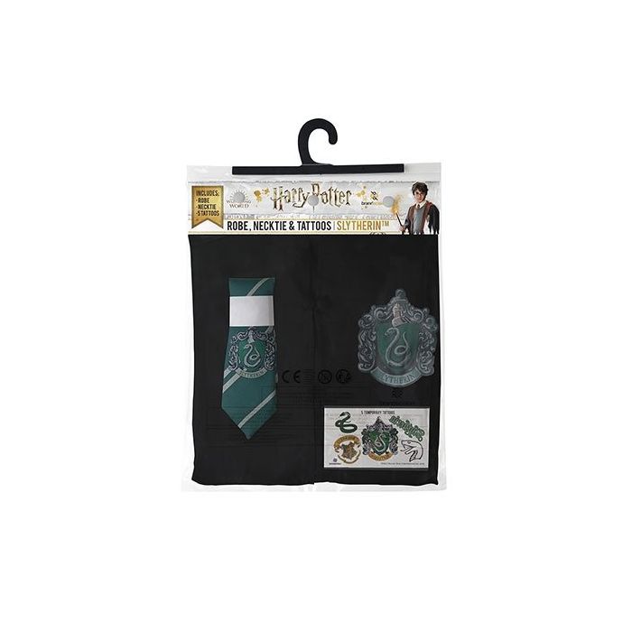 Harry Potter: Slytherin Robe, Necktie & Tattoo Set