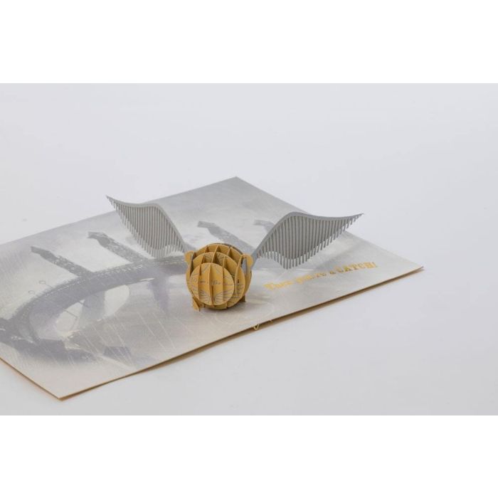 Harry Potter - Golden Snitch 3D Pop-Up Greeting Card