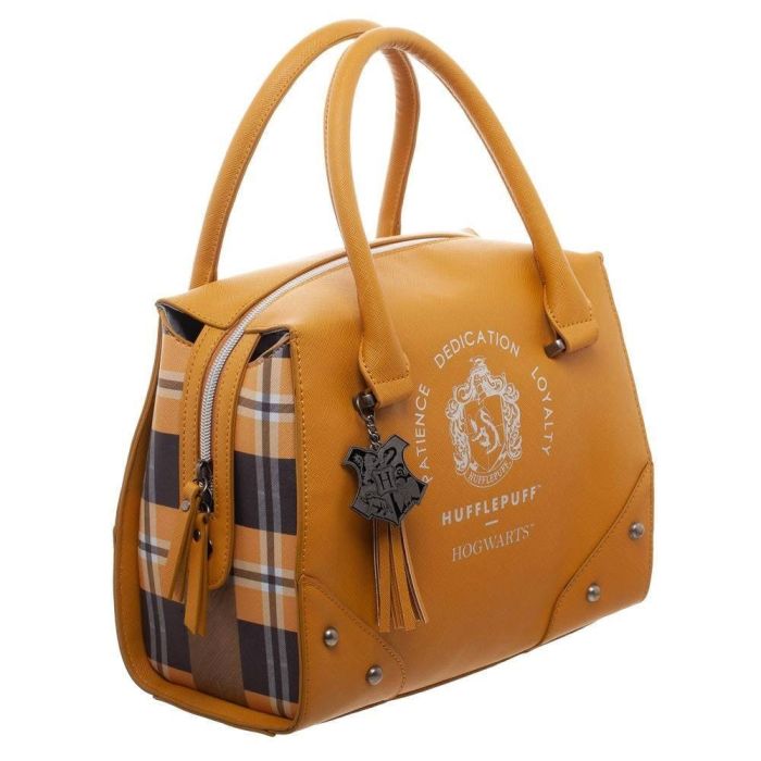 Harry Potter - Hufflepuff Plaid Top Handtas
