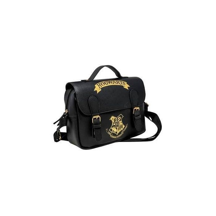 Harry Potter: Hogwarts Lunch Bag Black & Gold (Satchel Style)