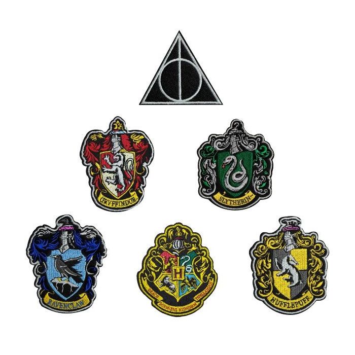Harry Potter Patches 6-Pack House Crests