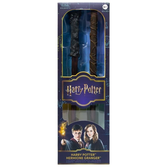 Harry Potter Roleplay Replica Wands 2-Pack Harry Potter & Hermione Granger 31 cm