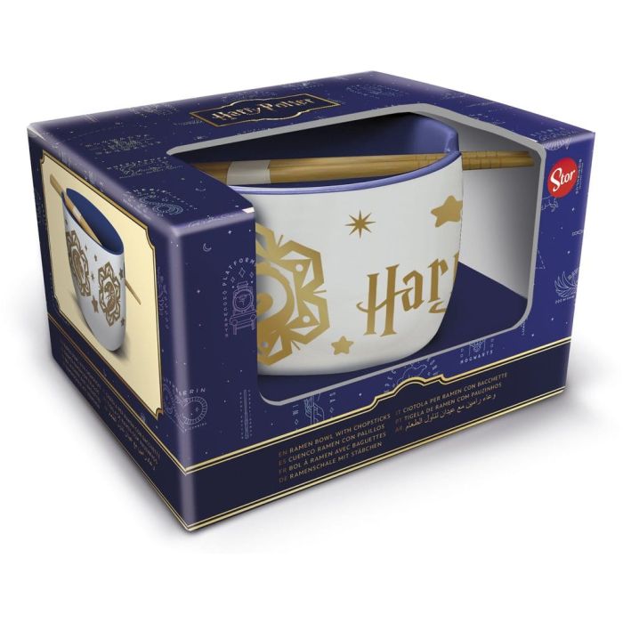 Harry Potter Ramen Bowl with Chopsticks Magic & Mayhem