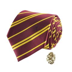 Harry Potter - Gryffindor Tie Deluxe Edition with Pin