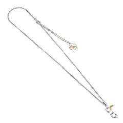 Harry Potter: Lightning Bolt and Glasses / Bliksemschicht en Bril zilveren ketting