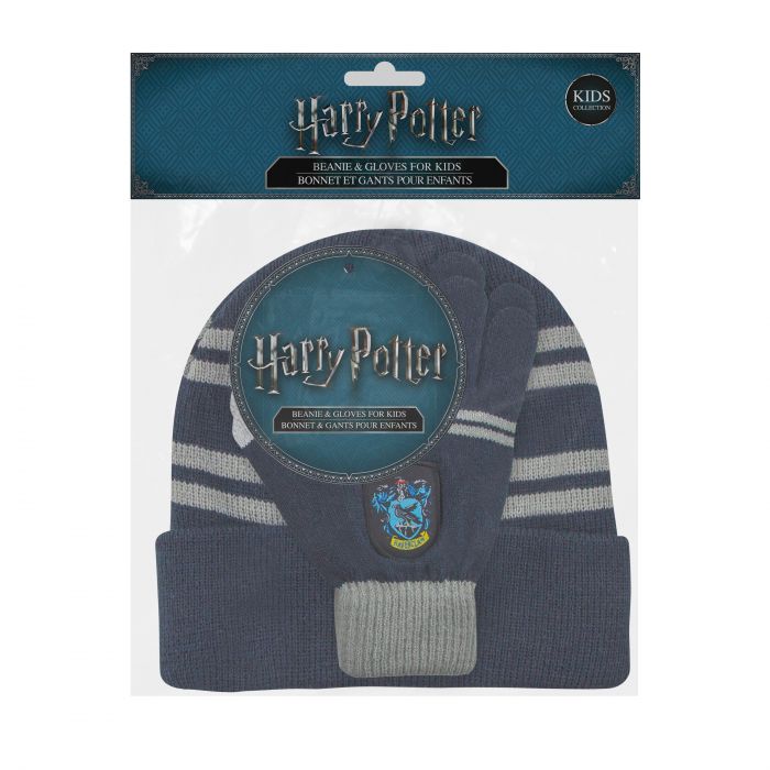 Harry Potter - Ravenclaw handschoenen en muts kids
