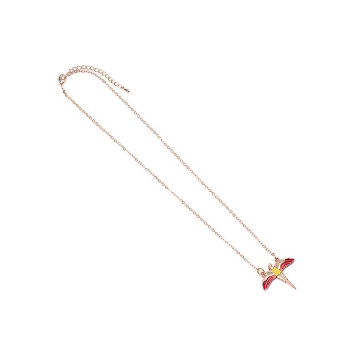 Harry Potter: Rose Gold Plated Fawkes Ketting