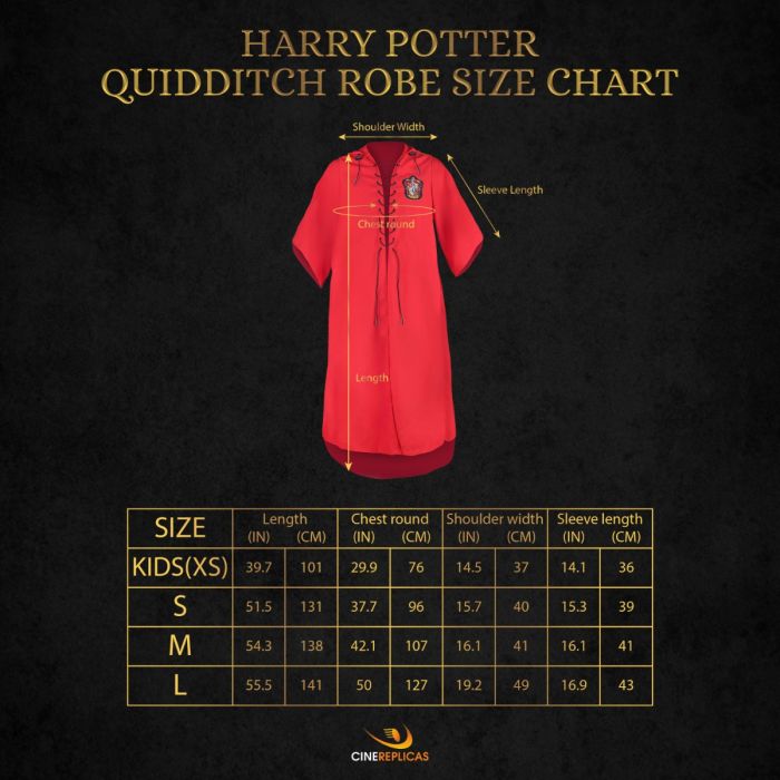 Gryffindor Quidditch Robe - Harry Potter