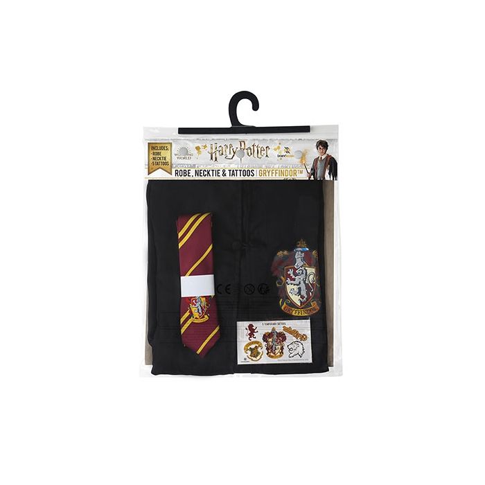 Harry Potter: Gryffindor Robe, Necktie & Tattoo Set