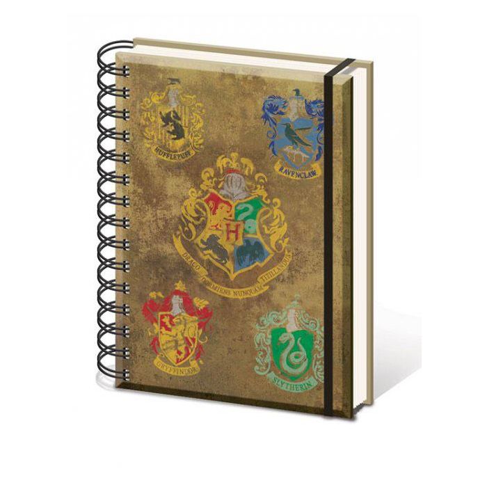 Harry Potter - Hogwart's Crests A5 Notebook