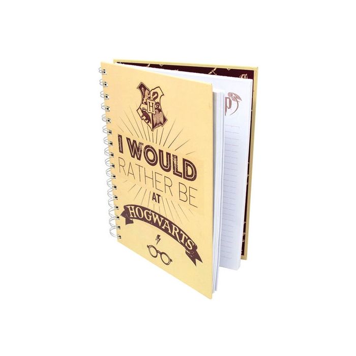 Harry Potter - I Would Rather Be at Hogwarts A5 notebook
