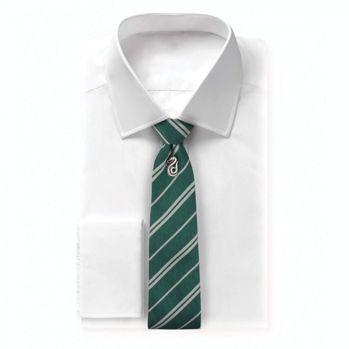 Harry Potter - Slytherin Tie Deluxe Edition with Pin