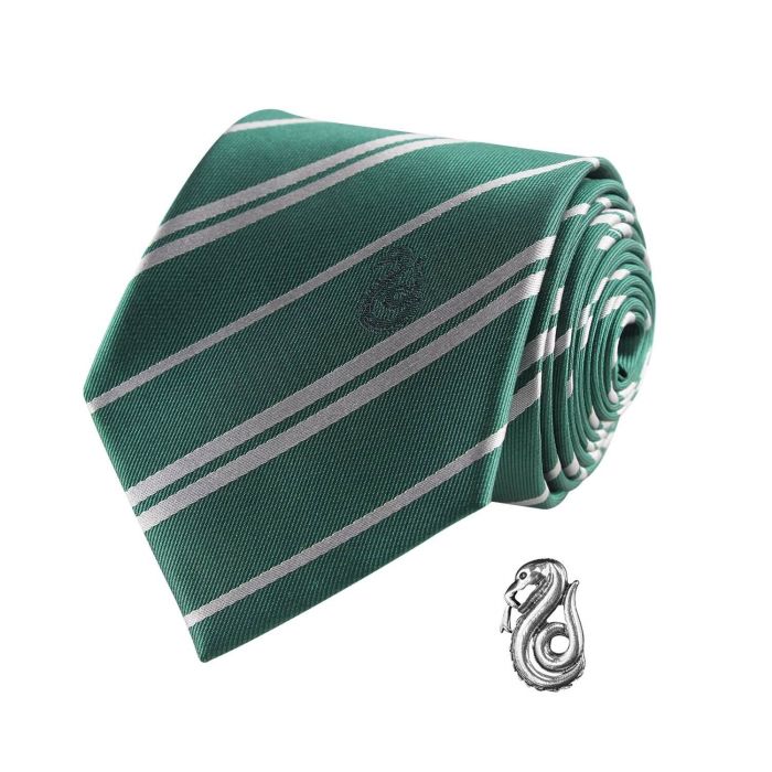 Harry Potter - Slytherin Tie Deluxe Edition with Pin