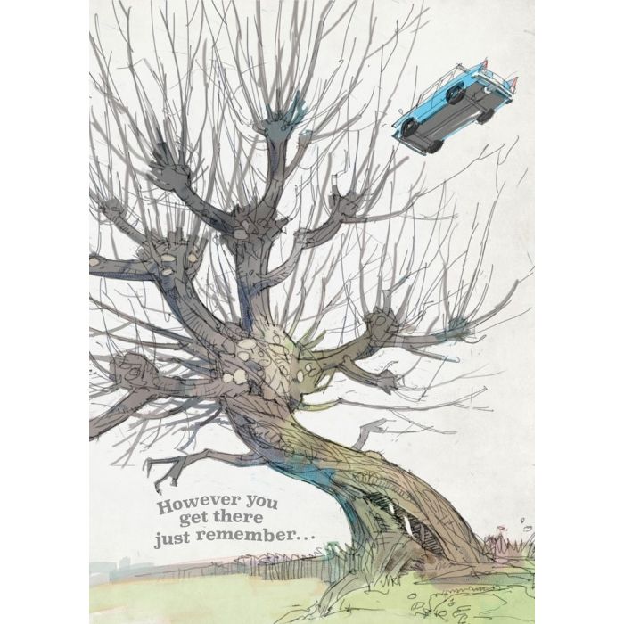 Harry Potter - Whomping Willow 3D Pop-Up Greeting Card
