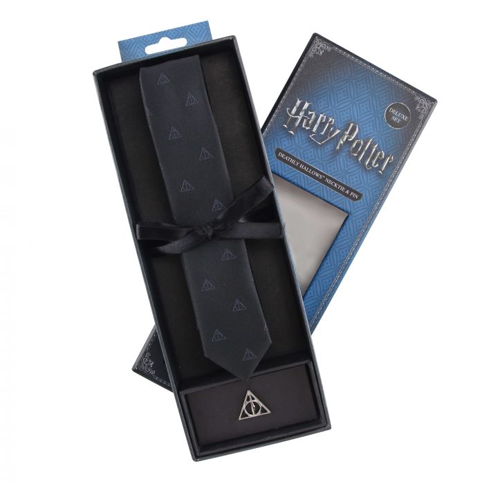 Harry Potter - Deathly Hallows Tie Deluxe Edition with Pin